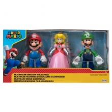 JAKKS NI645114 PACK FIGURAS SUPER MARIO MUSHROOM KINGDOM X3 4