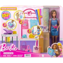 MATTEL HKT78 BARBIE PROFESIONES SET DE JUEGO DISEÑADORA DE MODAS