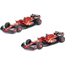 BURAGO 36856 1:43 SFR FERRARI SF 24 ( 2024 ) , 2 PACK ( 16 LECLERC & 55 SAINZ )