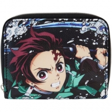 LOUNGEFLY 47573 WALLET DEMON SLAYER TANJIRO CHECKERBOARD