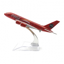 AIRPLANE A380 COCA COLA AIRPLANE MODEL 16CM