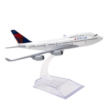 AIRPLANE BOEING 747 DELTA AIRPLANE MODEL 16CM