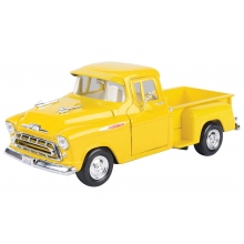 MOTORMAX 79381 1:24 1957 CHEVY 3100 STEPSIDE PICKUP YELLOW OR METALLIC GREEN