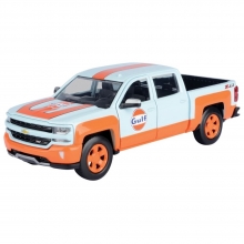 MOTORMAX 79666 1:27 2017 CHEVY SILVERADO 1500 LT Z71 CREW CAB WITH GULF LIVERY