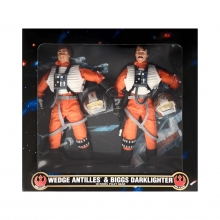 HASBRO 51706 STAR WARS 2 PACK PILOTOS WEDGE AND BIGGS 12 PULGADAS