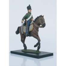 HISTORICA HGR14 1:24 JINETE CARGA REGIMIENTO HUSARES INDEPENDENCIA CHILE CABALLO Y JINETE