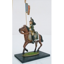 HISTORICA HGR15 1:24 DRAGON A CABALLO PORTAL ESTANDARTE NAPOLEONICO FRANCIA CABALLO Y JINETE