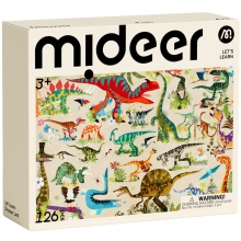 MIDEER CT4302 LETS LEARN PUZZLE DINO LAND 126 PIEZAS