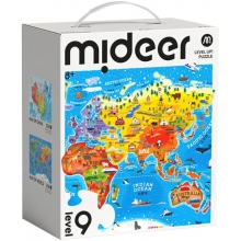 MIDEER MD1519 LEVEL UP PUZZLE MAP OF WORLD AND CHINA