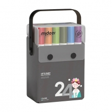 MIDEER MD1300 TRANSLUCENT DUAL TIP MARKERS 24 COLORS