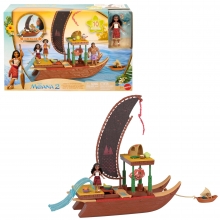 MATTEL JBT54 MOANA 2 BOTE DE AVENTURAS CON MINI MUNECA Y ACCESORIOS