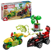 LEGO 11198 MARVEL SPIDERMAN SPIN Y ELECTRO DUELO DE VEHICULOS DINOSAURIO