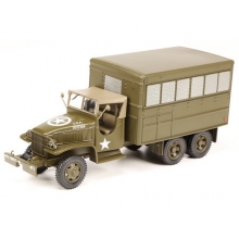 MOTORCITY 24214-41 1:43 GMC CCKW 353 6X6 2-1/2 TON TRUCK WITH COMMUNICATIONS SHELTER