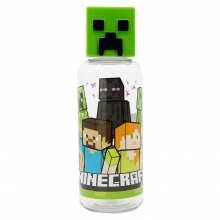 INTK MI40413 BOTELLA ECOZEN CON FIGURA 3D MINECRAFT