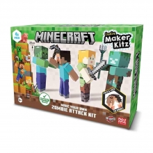 INTK MC85755 ATAQUE ZOMBIE DE MINECRAFT 4 PACK