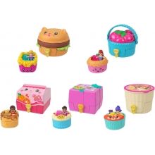 MATTEL JCR44 POLLY POCKET SET DE JUEGO COMPACTO REVEAL COMIDITA RAPIDA