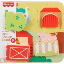MATTEL JCY33 FISHER PRICE JUGUETE PARA BEBES TABLERO ANIMALITOS DE MADERA