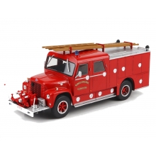 MAGAZINE FIRE38 1:43 INTERNATIONAL WASTERLAIN FIRETRUCK BELGIUM, RED