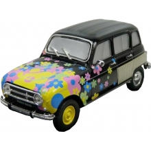 MAGAZINE R4L53 1:43 RENAULT 4 BI - FACE PEACE AND LOVE, VARIOUS