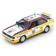 MAGAZINE RAAUDI1984 ( RMX6 ) 1:43 1984 AUDI QUATTRO A2 10 BLOMQVIST / CEDERBERG, WHITE / YELLOW / RED