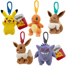 LICENSE2PLAY PKW3730 POKEMON PLUSH CLIP ON ASSORTMENT