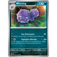POKEMON JOURNEY TOGETHER CARTA WEEZING POCO COMUN