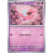 POKEMON EVOLUCIONES PRISMATICAS CARTA SPRITZEE REVERSE