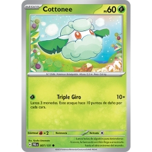 POKEMON PRISMATIC EVOLUTIONS CARTA COTTONEE COMUN
