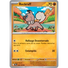 POKEMON JOURNEY TOGETHER CARTA ROCKRUFF COMUN