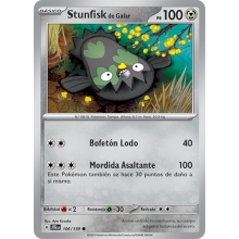 POKEMON AVENTURAS COMPARTIDAS CARTA STUNFISK DE GALAR COMA?N