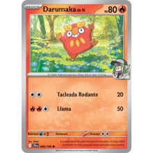 POKEMON AVENTURAS COMPARTIDAS CARTA DARUMAKA DE N COMUN