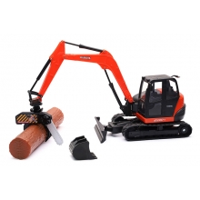 NEWRAY 33166 1:18 KUBOTA EXCAVATOR KX080-4 WITH INTERCHANGABLE PARTS