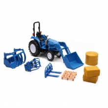 NEWRAY 05056 1:20 NEW HOLLAND BOOMER 55 TRACTOR WITH INTERCHANGABLE PARTS