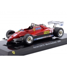 MAGAZINE 24FER2025-33 1:24 1982 FERRARI 126 C2 28 MARIO ANDRETTI RED
