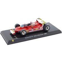 MAGAZINE 24FER2025-44 1:24 1980 FERRARI 312 T5 2 GILLES VILLENEUVE RED