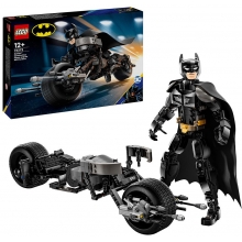 LEGO 76273 DC BATMAN FIGURA PARA CONSTRUIR BATMAN Y MOTO BAT POD