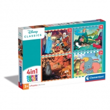 CLEMENTONI 21523 PUZZLE 1 X 12 + 1 X 16 + 1 X 20 + 1 X 24 PIEZAS DISNEY CLASSICS