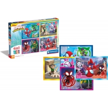 CLEMENTONI 21528 PUZZLE 1 X 12 + 1 X 16 + 1 X 20 + 1 X 24 PIEZAS SPIDEY AND HIS AMAZING FRIENDS