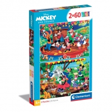 CLEMENTONI 21620 PUZZLE 2 X 60 PIEZAS MICKEY AND FRIENDS