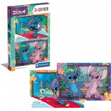CLEMENTONI 24809 PUZZLE 2 X 20 PIEZAS STITCH