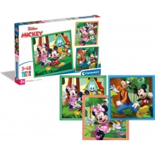 CLEMENTONI 25298 PUZZLE 3 X 48 PIEZAS MICKEY AND FRIENDS