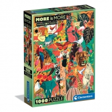 CLEMENTONI 37073 PUZZLE 1000 PIEZAS MORE IS MORE ANIMAL & BOTANICS