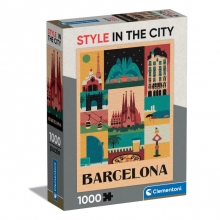 CLEMENTONI 39847 PUZZLE 1000 PIEZAS STYLE IN THE CITY BARCELONA