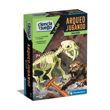 CLEMENTONI 55544 ARQUEOJUGANDO SMILODON FOSFORESCENTE