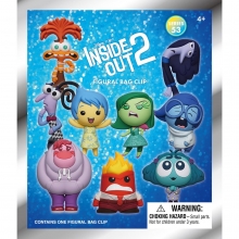 MONOGRAM 85625 DISNEY INSIDE OUT 2 3D FOAM BAG CLIP SERIES