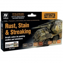 VALLEJO 70183 MODEL COLOR SET RUST, STAIN & STREAKI