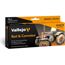 VALLEJO 70262 MODEL COLOR SET RUST & CORROSION ( 8 )