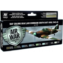 VALLEJO 71146 MODEL AIR SET SEAC ( AIR COMMAND SOUTH EAST ASIA ) 1942-45