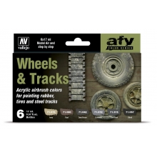 VALLEJO 71213 MODEL AIR SET WHEELS & TRUCKS ( 6 )