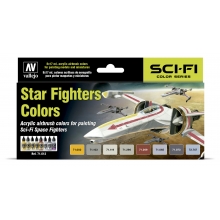 VALLEJO 71612 MODEL AIR SET STAR FIGHTERS COLORS ( 8 )